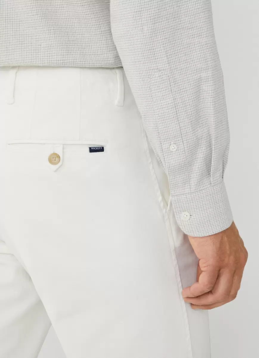 Hackett London Grey/White Autorización Camisas Hombre Camisa Pata De Gallo Fit Clásico - 4