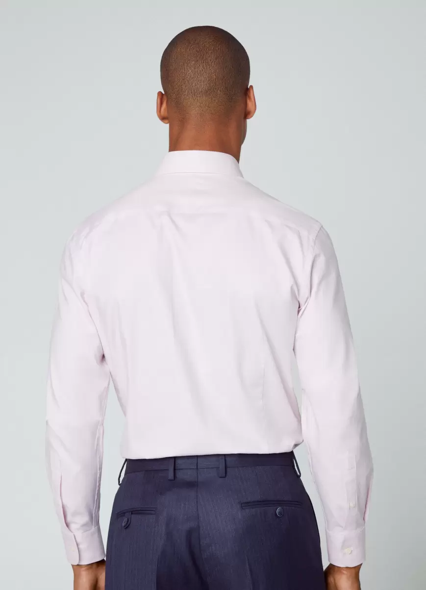 Camisas Hombre Pink/White Complejidad Hackett London Camisa Estampada Fit Slim - 2