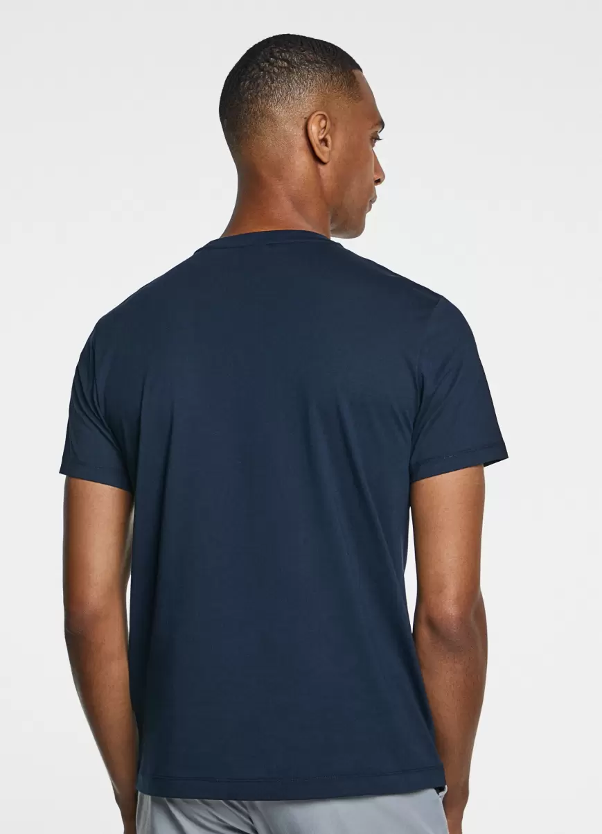 Hombre Navy Hackett London Camisetas Camiseta Básica Algodón Precio Al Por Mayor - 2