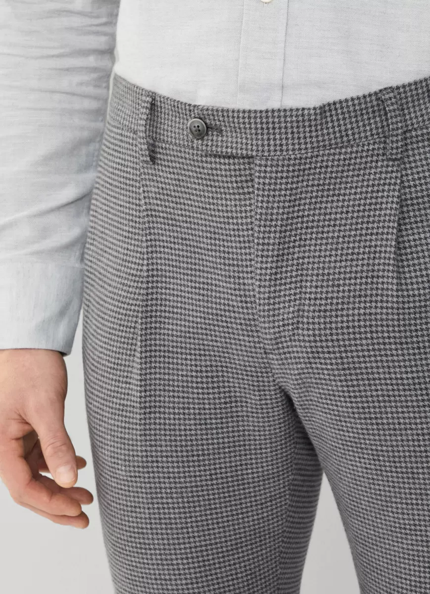 Pantalones Y Chinos Hombre Grey Hackett London Descuento Pantalón Pata De Gallo Fit Slim - 2