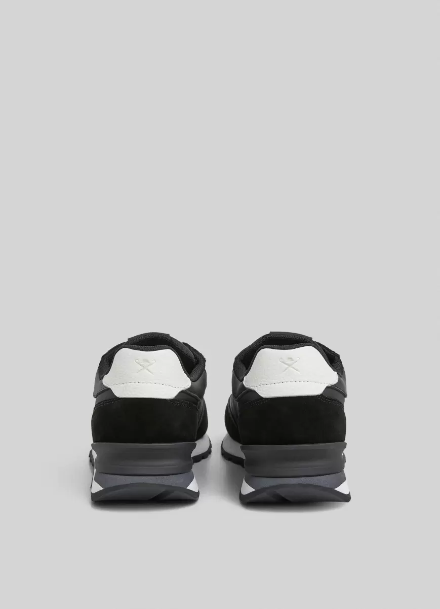 Hombre Black Nuevo Producto Zapatillas Running Combinadas Hackett London Zapatillas Deportivas - 3
