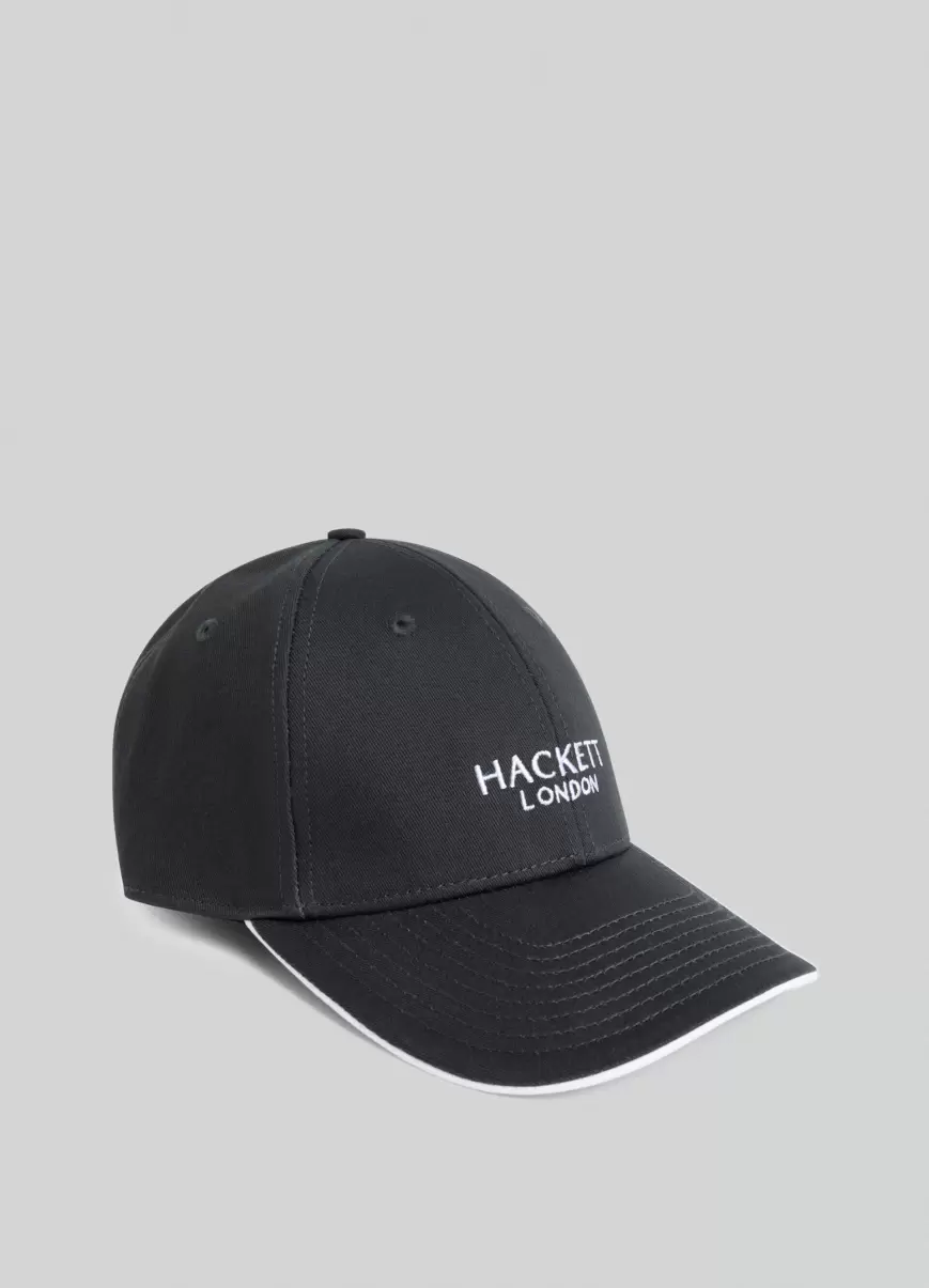 Hackett London Green/Ecru Gorras Y Bufandas Descuento Hombre Gorra Béisbol Logo Bordado