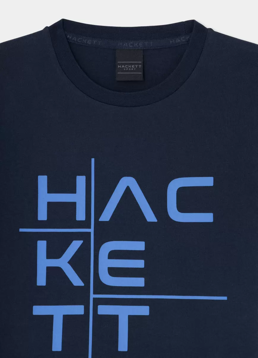 Novedad Camisetas Y Sudaderas Camiseta Logo Estampado Fit Clásico Hackett London Navy Hombre - 2