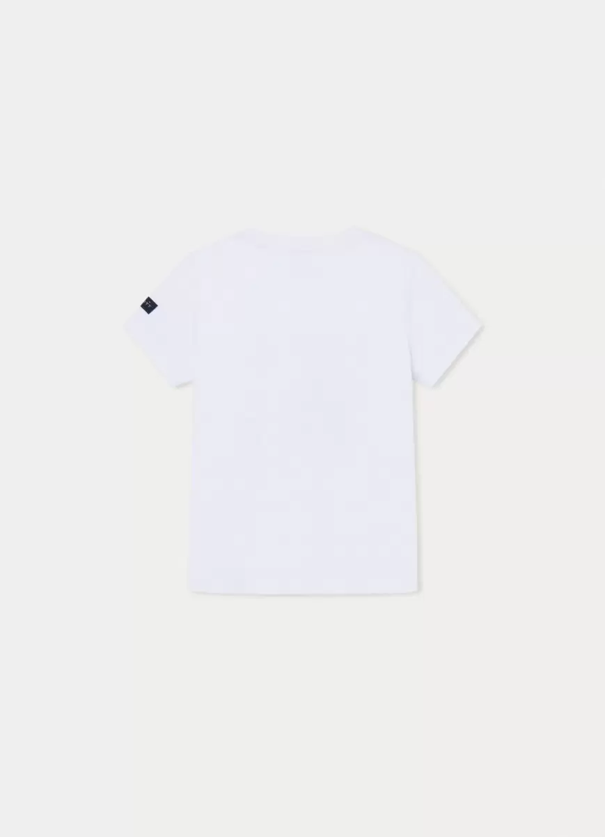 Garantizado White Hackett London Camisetas Y Sudaderas Camiseta Logo Estampado Fit Clásico Hombre - 1