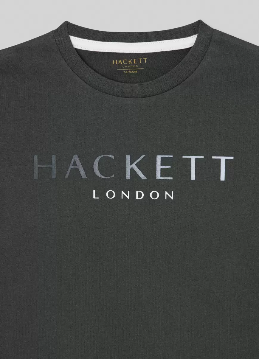 Hackett London Rebaja Dark Green Hombre Camiseta Logo Estampado Camisetas Y Sudaderas - 2