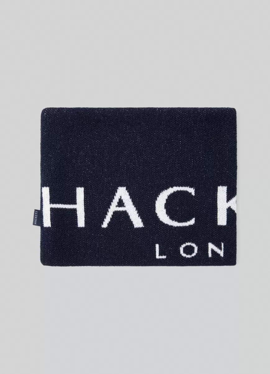 Accesorios Navy Hackett London Comercio Cuello Logo Bordado Hombre