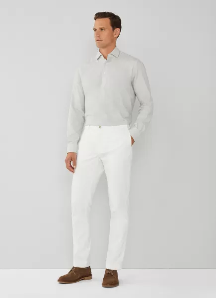 Hackett London Grey/White Autorización Camisas Hombre Camisa Pata De Gallo Fit Clásico