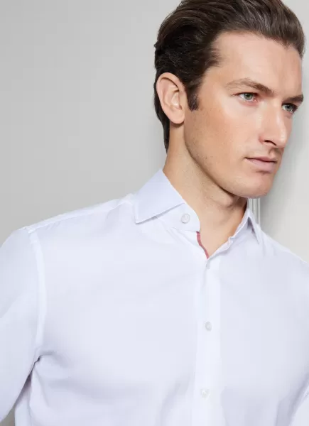 White/Rust Hombre Camisas Camisa Lisa Fit Slim Productos Recomendados Hackett London