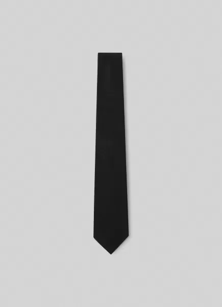 Corbata Sarga Lisa Hombre Innovación Black Hackett London Corbatas Y Pañuelos De Bolsillo