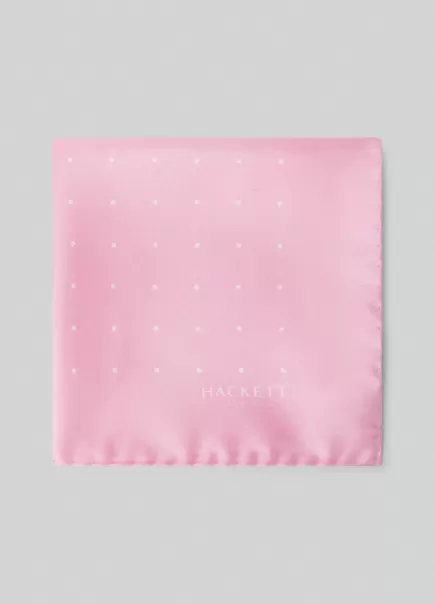 Corbatas Y Pañuelos De Bolsillo Hombre Precio De Descuento Pañuelo De Seda Puntos Hackett London Pink