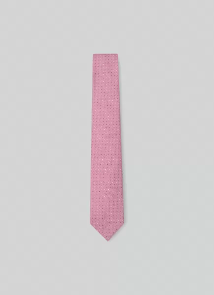Corbata De Seda Estampado Lunares Corbatas Y Pañuelos De Bolsillo Hackett London Hombre Pink Precio Asequible