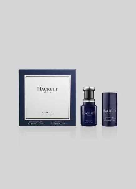 Hombre Hackett London Precios Estacionales Dark Blue Perfumes Y Cuidado Personal Set Regalo: Perfume 50 Ml Y Desodorante Para Él